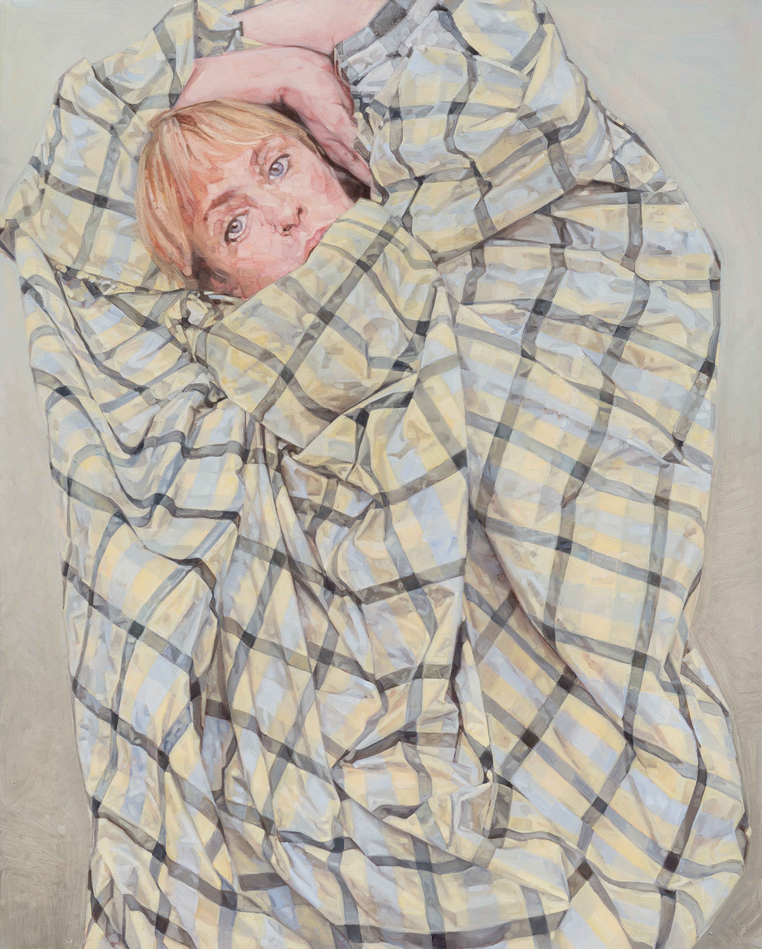 Falling With the Shadow 2024 Oil on Linen 81x65cm Clare Thackway